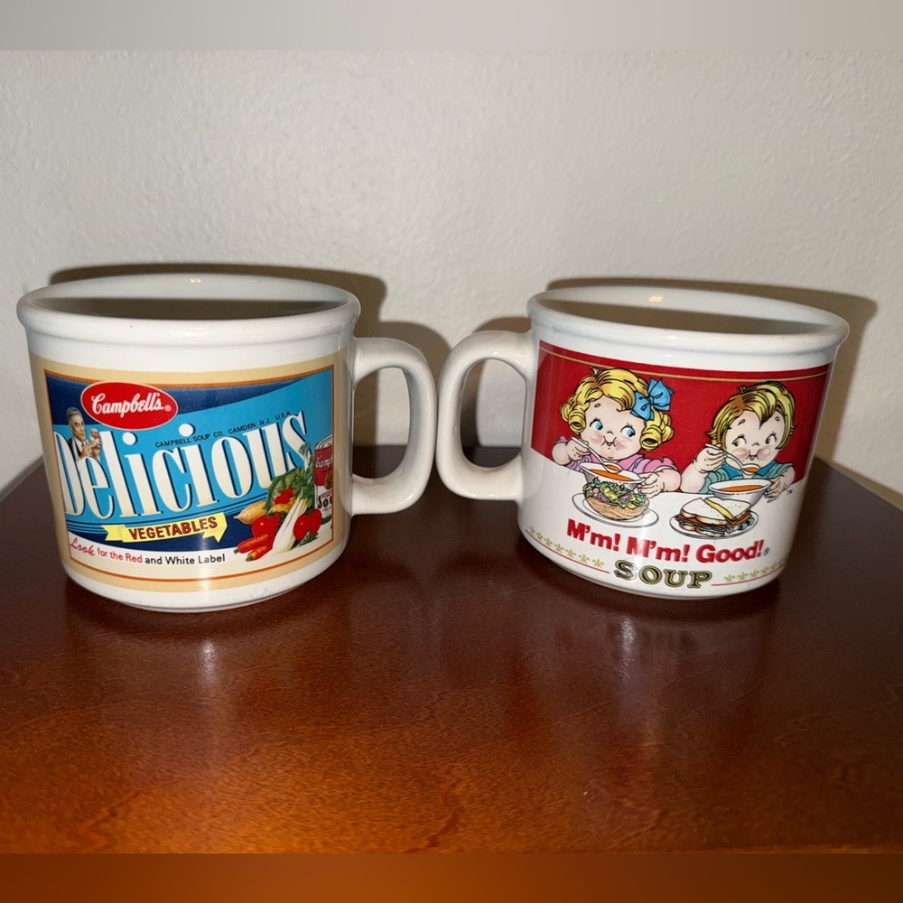 Vintage Campbell Ceramic Soup Mugs Set